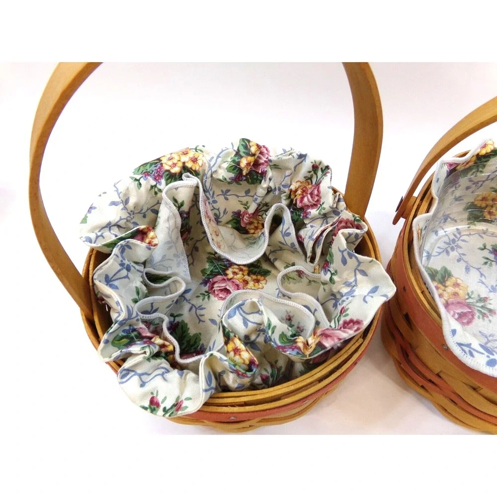 Longaberger 1998 & 1999 Mother's Day Baskets Rings & Things - Tea for Two